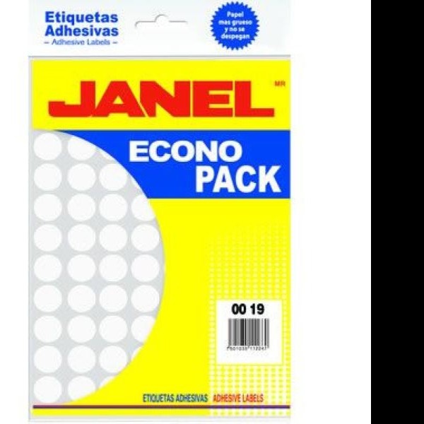 ETIQUETA ADH. BCA. JANEL 00X19 28 PAQ.C20H. E.20